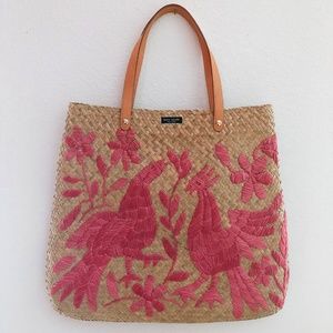 Kate Spade Oaxaca Reyna Rafia Tote Bag